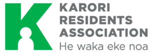 Karori Residents Association logo with green K