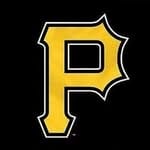 Pittsburgh Pirates gold P logo on black