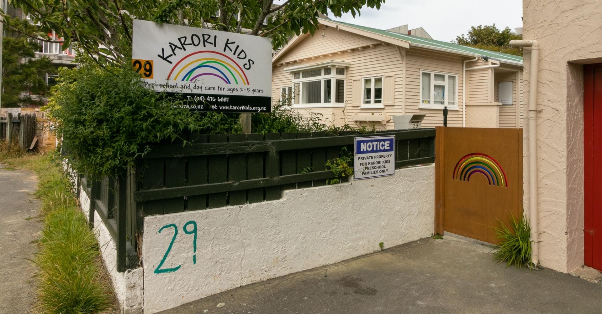 Exterior photo of Karori Kids Inc