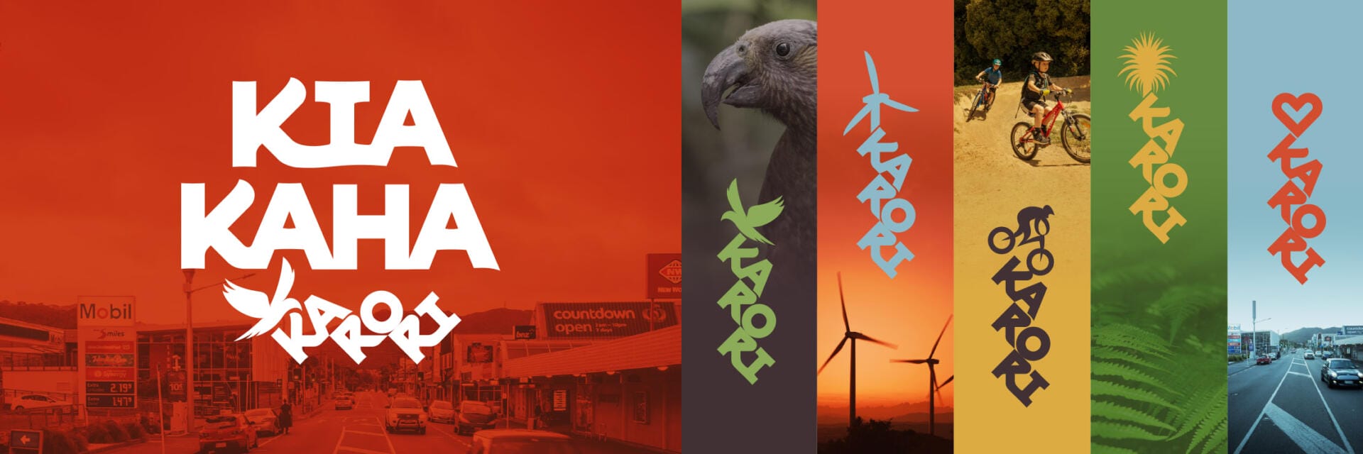 KTA KAHA Across branding with New Zealand imagery