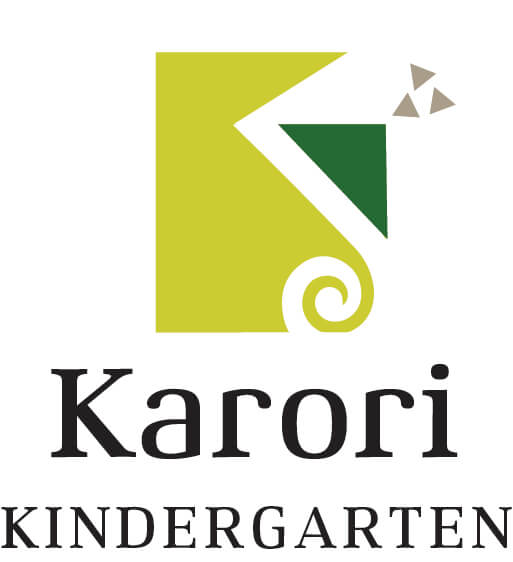 Karori Kindergarten logo with green koru design