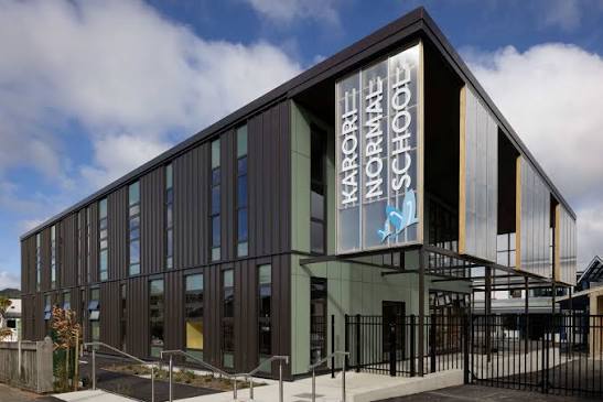 Modern exterior of Karori Normal School building