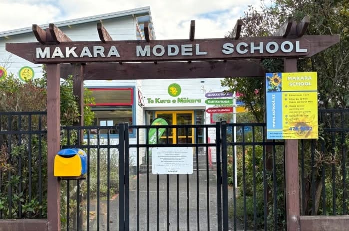 Entrance gate of Makara Model School